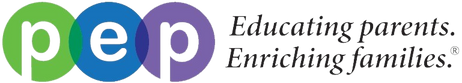 PEP logo, Educating Parents, Enriching Families