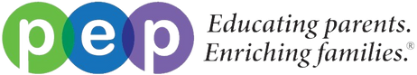 PEP logo, Educating Parents, Enriching Families
